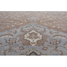 Mastercraft Da Vinci Heatset Wilton Rug 057 - 0267/8255 - Terracotta, Blue & Brown