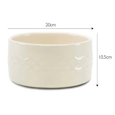 Scruffs Icon Dog Water Bowl - Cream