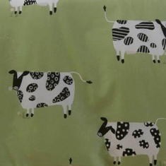 Fusion Daisy Cow Green Duvet Cover Set