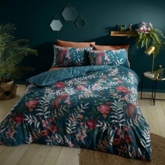 Catherine Lansfield Tropical Floral Birds Multi Duvet Set Catherine Lansfield Tropical Floral Birds Multi Duvet Set