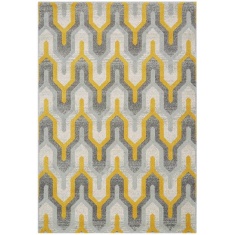 Asiatic Nova Machine Made Rug - Geo Yellow