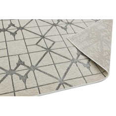 Asiatic Aurora AU11 Machine Woven Rug - Lattice Silver