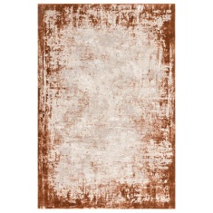 Asiatic Kuza Border Machine Made Rug - Terracotta Orange Asiatic Kuza Border Machine Made Rug - Terracotta Orange