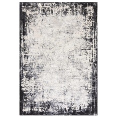 Asiatic Kuza Border Machine Made Rug - Grey