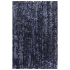 Asiatic Kuza Abstract Machine Made Rug - Navy Asiatic Kuza Abstract Machine Made Rug - Navy