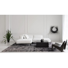 Asiatic Kuza Abstract Hand Made Rug - Black