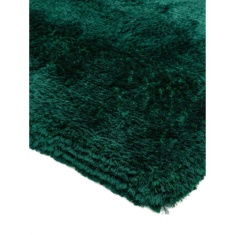 Asiatic Plush Luxury Shaggy Rug - Emerald - Green