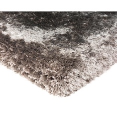 Asiatic Plush Luxury Shaggy Rug - Zinc - Silver/Grey