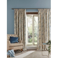 Laura Ashley Pussy Willow Seaspray Pencil Pleat Curtains - Off White Laura Ashley Pussy Willow Seaspray Pencil Pleat Curtains - Off White
