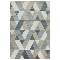 Asiatic Sketch Rhombus SK01 Machine Made Rug - Grey