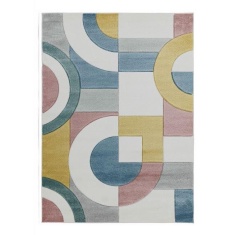 Asiatic Sketch Retro SK08 Machine Made Rug - Multi Asiatic Sketch Retro SK08 Machine Made Rug - Multi