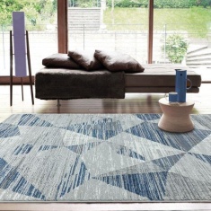 Asiatic Orion Blocks OR14 Machine Made Rug - Blue