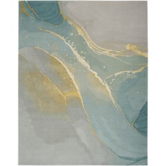 Nourison Prismatic PRS27 Seafoam Rug - Grey