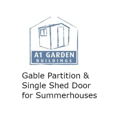 A1 Gable Partition Including One Shed Door for Summerhouses A1 Gable Partition Including One Shed Door for Summerhouses