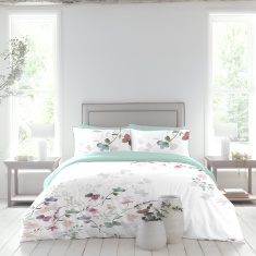 Catherine Lansfield Geo Trellis Duvet Cover Set with Pillowcases Pink