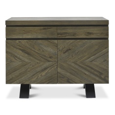 Winnipeg Fumed Oak Narrow Sideboard