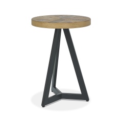 Winnipeg Rustic Oak Lamp Table