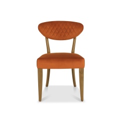 Winnipeg Rustic Oak Upholstered Dining Chair (Pair)
