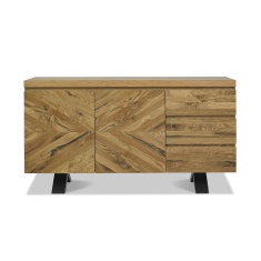 Winnipeg Rustic Oak Wide Sideboard