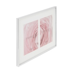 Impressions Shiny Silver Plated 2 Aperture Photo Frame