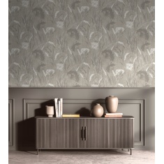 Holden Decor Pappus Grey Wallpaper