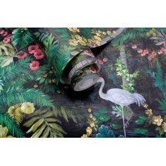 Holden Decor Jungle Paradise Black Wallpaper