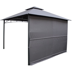 Royalcraft Algarve Gazebo 3.3m x 3.3m with 2.1m Awning - Grey