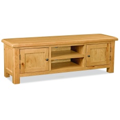 Ascot Rustic Oak Extra Large Media Stand Ascot Rustic Oak Extra Large Media Stand