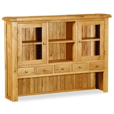 Ascot Rustic Oak Large Hutch Ascot Rustic Oak Large Hutch