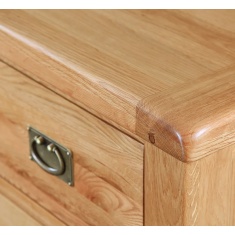 Ascot Rustic Oak Large Coffee Table + Drawer & Shelf
