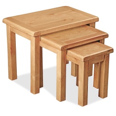 Ascot Rustic Oak Nest of Tables Ascot Rustic Oak Nest of Tables