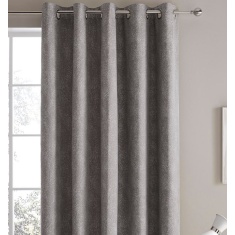 Laura Ashley Alnwick Curtains - Steel