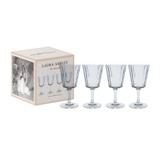 Laura Ashley Set of 4 Wine Glasses