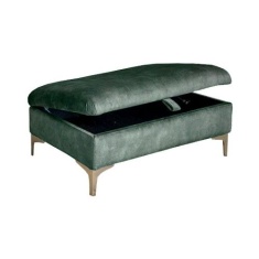 Paulina Fabric Ottoman With Legs
