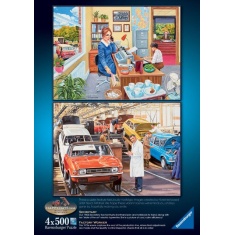 Ravensburger Happy Days No.6 Work Day Memories Jigsaw Puzzle - 4 x 500 Pieces
