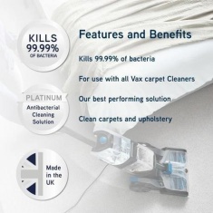 Vax 1-9-142405 Platinum Antibacterial Carpet Cleaning Solution 4L