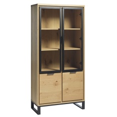 Marlowe 190cm Glass Cabinet