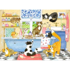 Gibsons Catastrophe Cottage 4 x 500 Jigsaw Puzzle