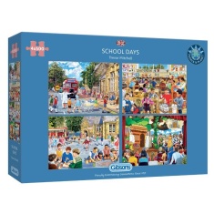 Gibsons School Days 4 x 500 Jigsaw Puzzle Gibsons School Days 4 x 500 Jigsaw Puzzle