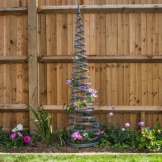 Smart Garden Faux Rattan Obelisk 1.5M - Slate