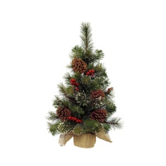 Ipswich Snowy Mini Pinecone Artificial Christmas Tree 60cm Ipswich Snowy Mini Pinecone Artificial Christmas Tree 60cm