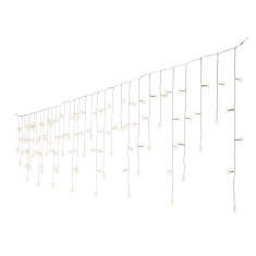 LED Icicle Twinkle Lights 1100cm White & Warm White