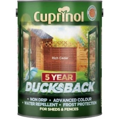 Cuprinol 5 Year Ducksback - Rich Cedar 5L Cuprinol 5 Year Ducksback - Rich Cedar 5L