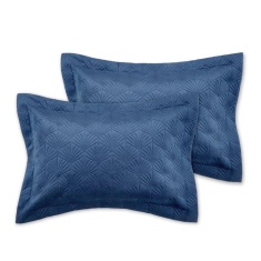 Catherine Lansfield Signature Art Deco Pearl Oxford Pillowcase Pair - Navy Blue Catherine Lansfield Signature Art Deco Pearl Oxford Pillowcase Pair - Navy Blue