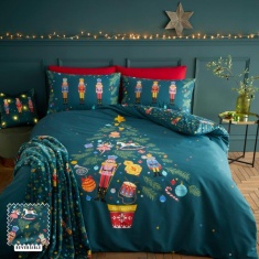 Catherine Lansfield Christmas Nutcracker Fleece Throw