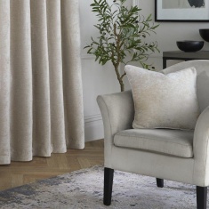 Curtina Textured Chenille Natural Filled Cushion - Natural