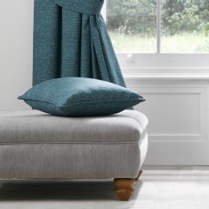 Dreams & Drapes Pembrey Filled Cushion - Teal