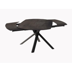 Akante Kheops 130cm/190cm Extending Dining Table - Steel
