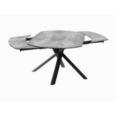 Akante Kheops 130cm/190cm Extending Dining Table - Silver