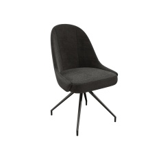 Akante Miami Swivel Dining Chair - Anthracite